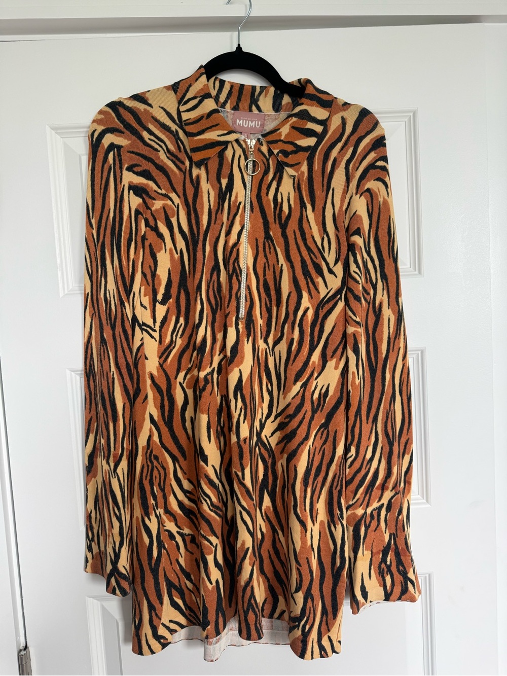 Show Me Your Mumu Charlie Collar Royal Tiger Dress